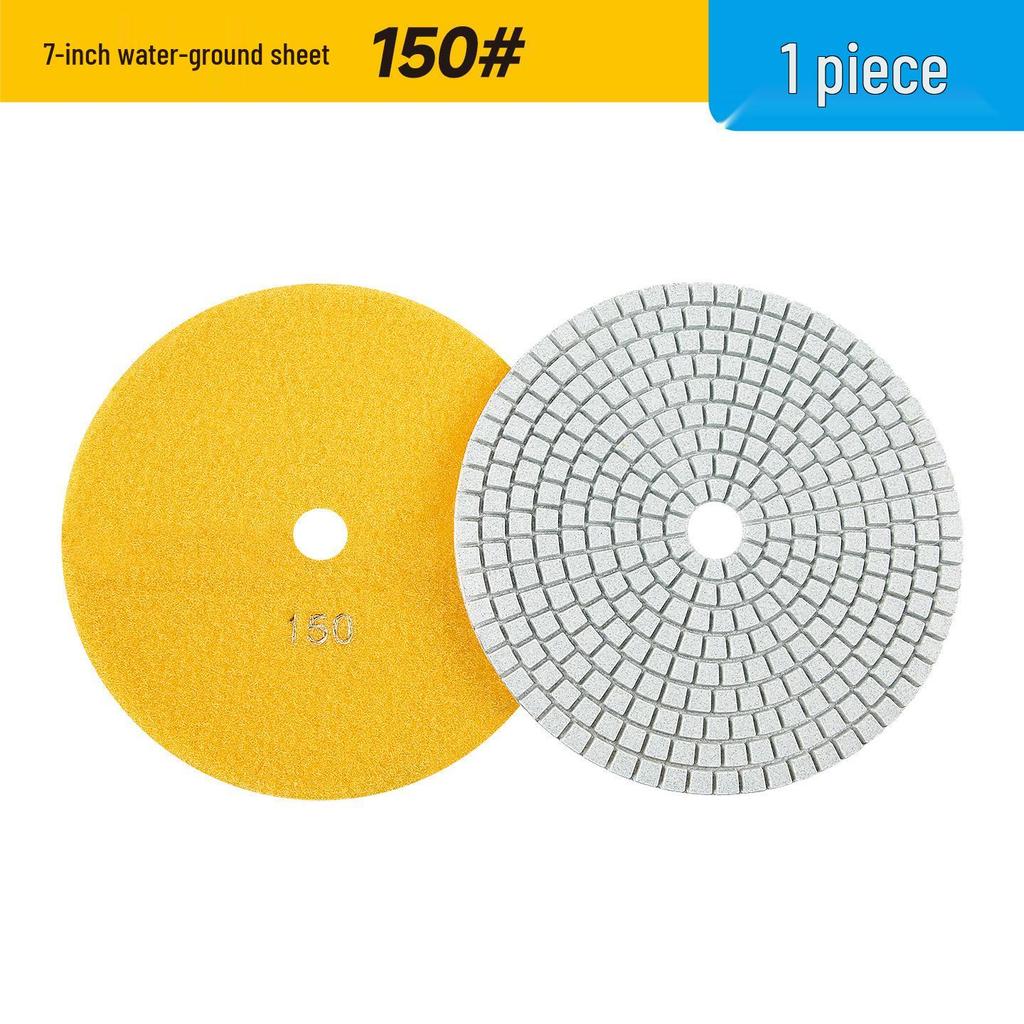 Multi-Size Diamond Water Polishing Pad (5" To 14") for Granite - Fits Angle Grinders