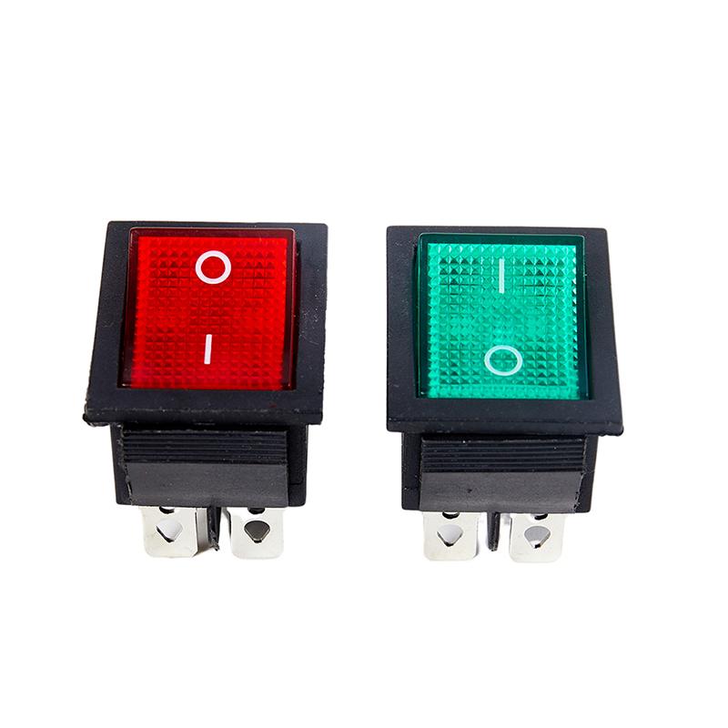 1Pcs Kcd4 Black Rocker Switch Power Switch On-Off-On 3 Position 6 Pins The Arrowis Reset 16A 250Vac/ 20A 125Vac