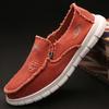 Chaussures pour hommes Chaussures décontractées en toile pour hommes Polyvalentes automne respirantes semelles souples Chaussures tendance printemps Chaussures plates Ouvert