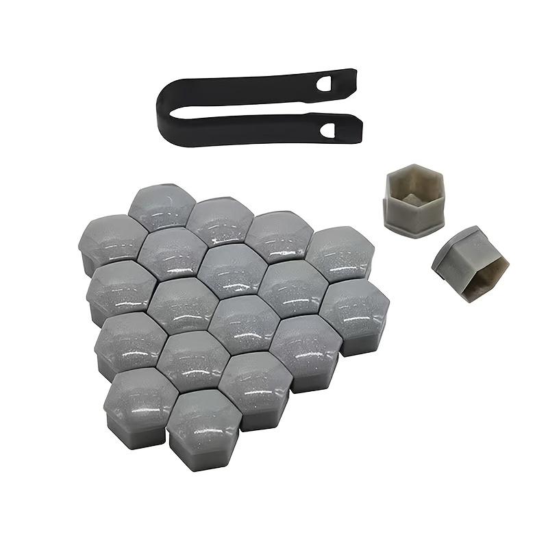 20Pcs 17mm Silicone Wheel Hub Screw Covers, Universal Anti-Rust Car Tire Nut Protection Caps