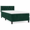 Maison Exclusive - Sommier à lattes de lit et matelas Vert foncé 80x200 cm Velours