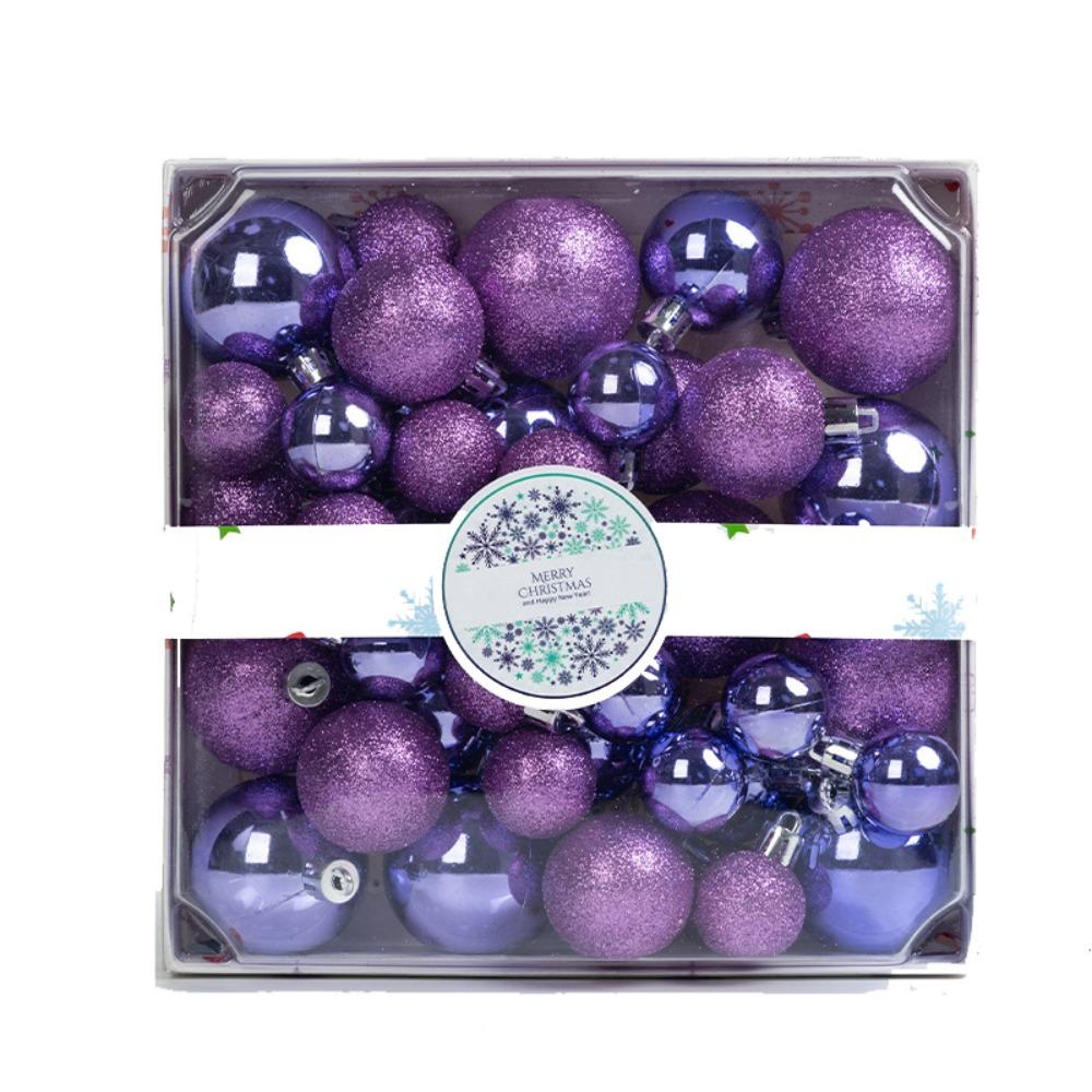 44pcs Shatterproof Christmas Tree Decoration Pendant 3/4/5CM Hanging Ornament  New Year