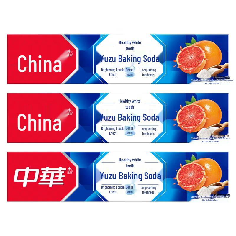 

Zhonghua Jianchibai Grapefruit Mint Dense Foam Toothpaste (3-Pack)