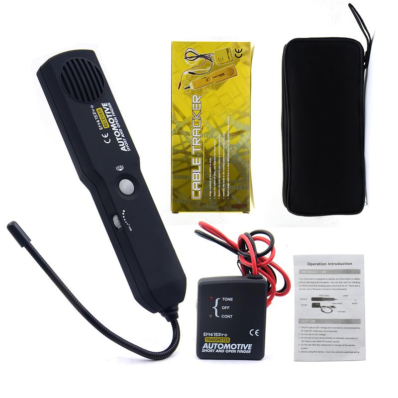 Top!!EM415PRO Automotive Short Cable Tracker & Open Wire Finder Universal EM415 PRO 6-42V DC Find Car Short Circuit Wire