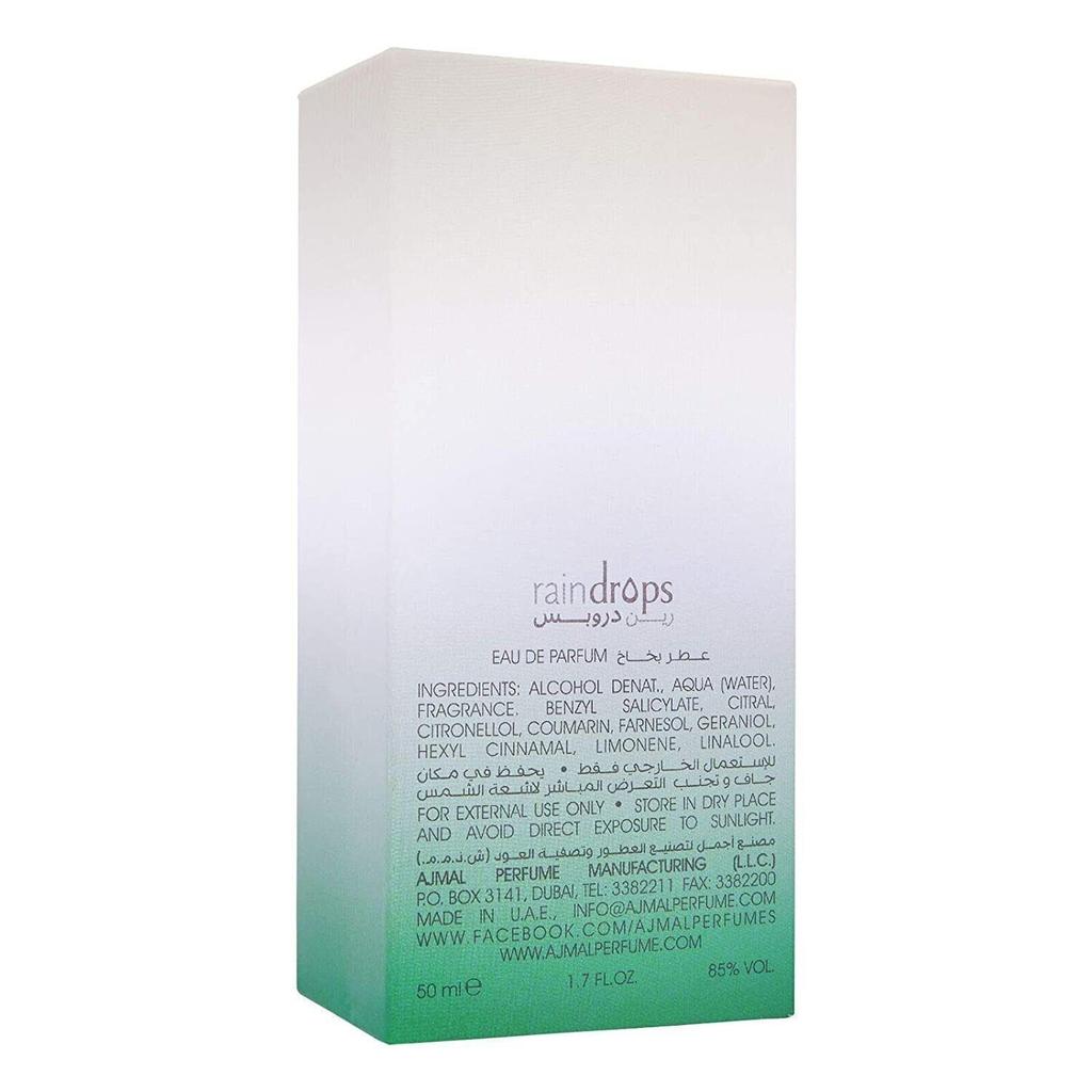 Ajmal Raindrops Long Lasting Eau de Parfum 50ml For Women JT2708-2%