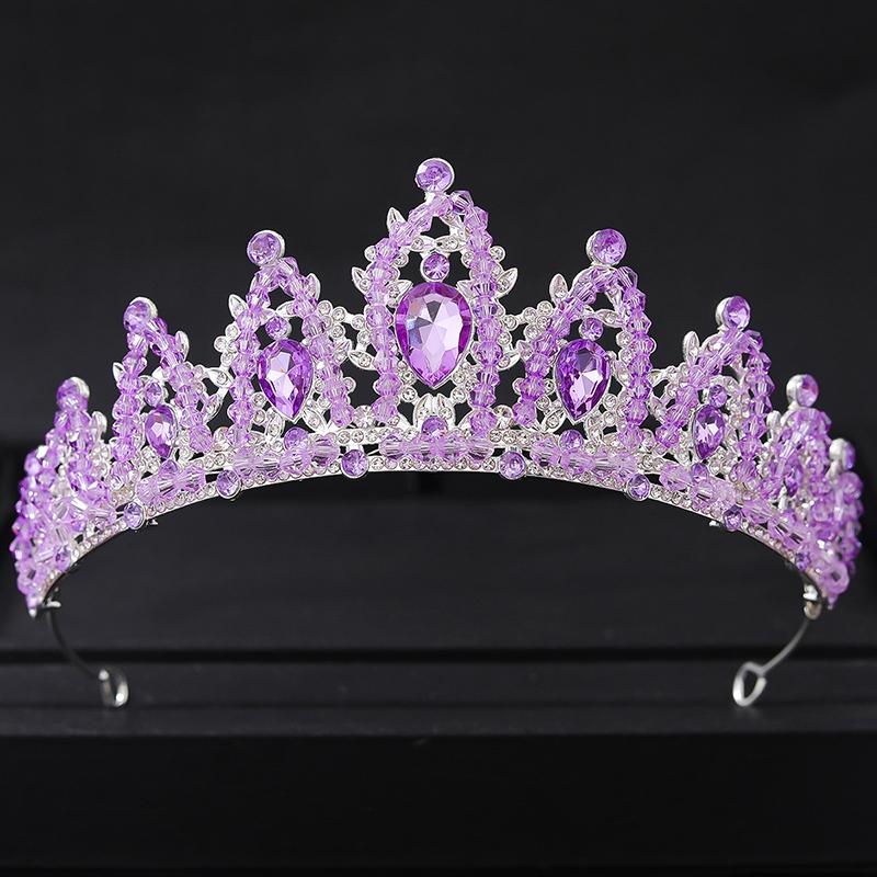 Luxury Crystal Tiaras and Crowns Rhinestone Prom Diadem Crown Tiara for Women Bridal Wedding Hair Accessories Jewelry Crown Gift