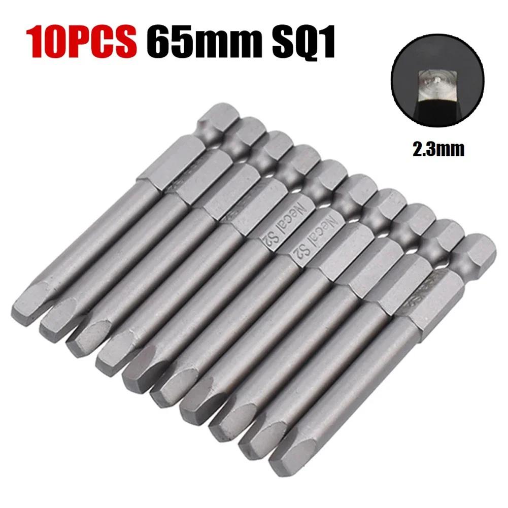 Square Head Screwdriver Bit Hand Tools SQ1 SQ1 SQ1 Screwdriver Strong Magnetic (1/1Inch) 6.11mm Alloy Steel Drill