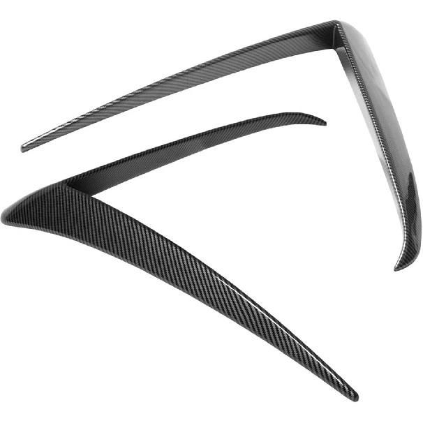 Front Fog Light Trim Cover for Tesla Model Y Juniper Eyebrow Spoiler Accessories Fog Lamp Frame Blade Trim Compatible with 2025 2026 Model Y Juniper