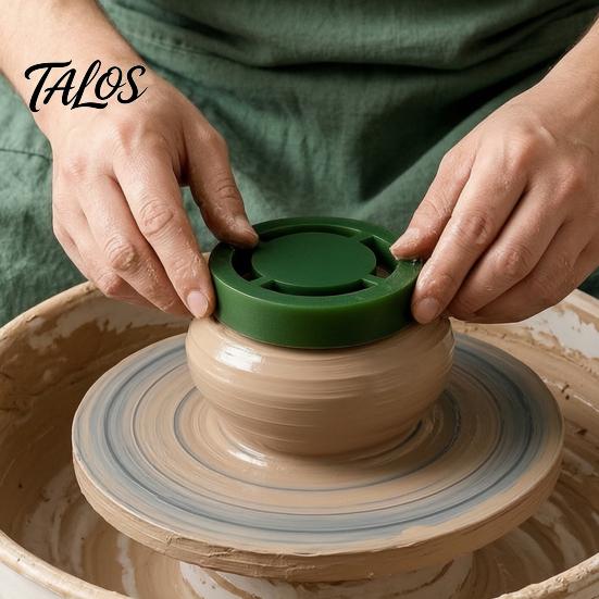 Reusable Plastic Pottery Molds Foot Ring Tools Set, 6 Sizes Clay Base Aligner Templates, Class Practice Equipment Shaping for Ceramic Mugs Bowls