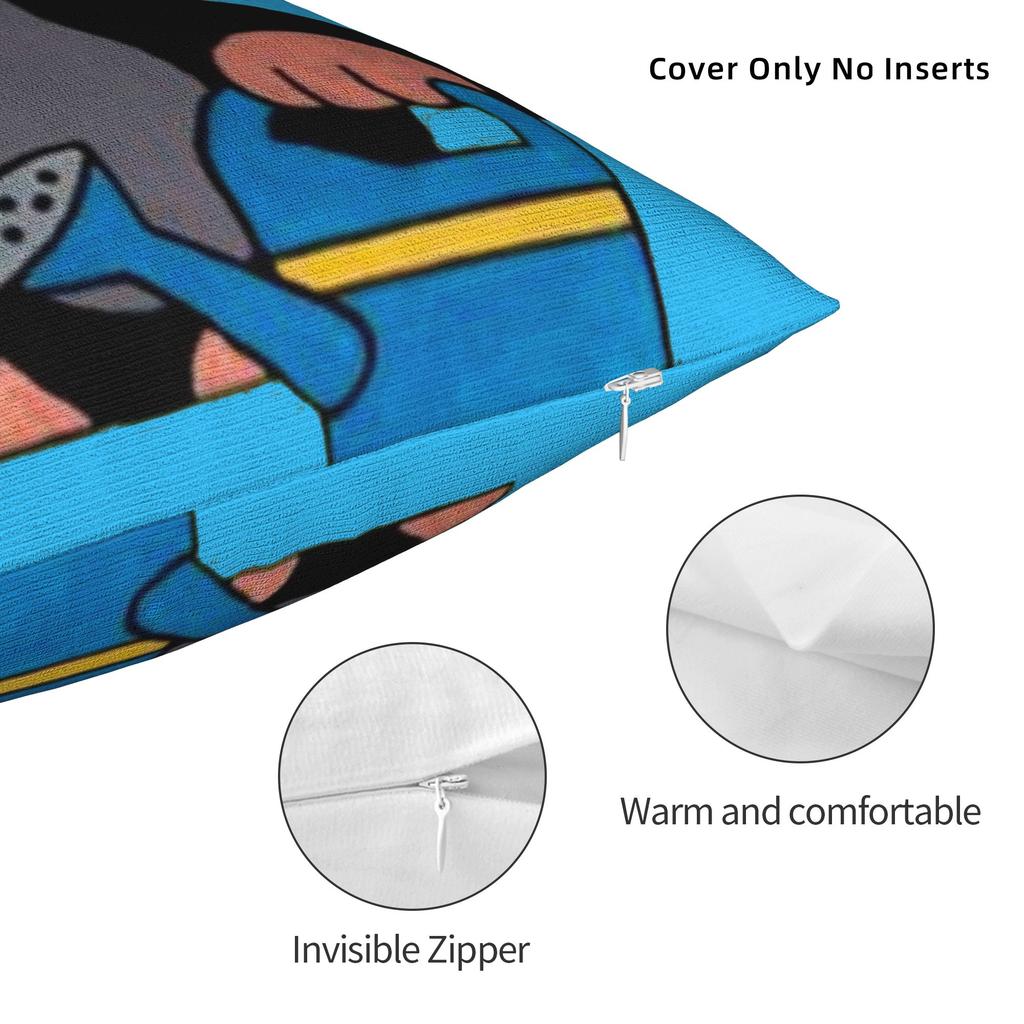 The Little Mole Pillow Case Novelty Pillow Cover Square Pillowcases For Sofa Home Decoration