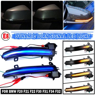 Black LED Dynamic Turn Signal Light Side Mirror Flashing Light for BMW 1 2 3 4 X1 M Series F20 F30 F31 F32 F33 F34 F36 E84 I3