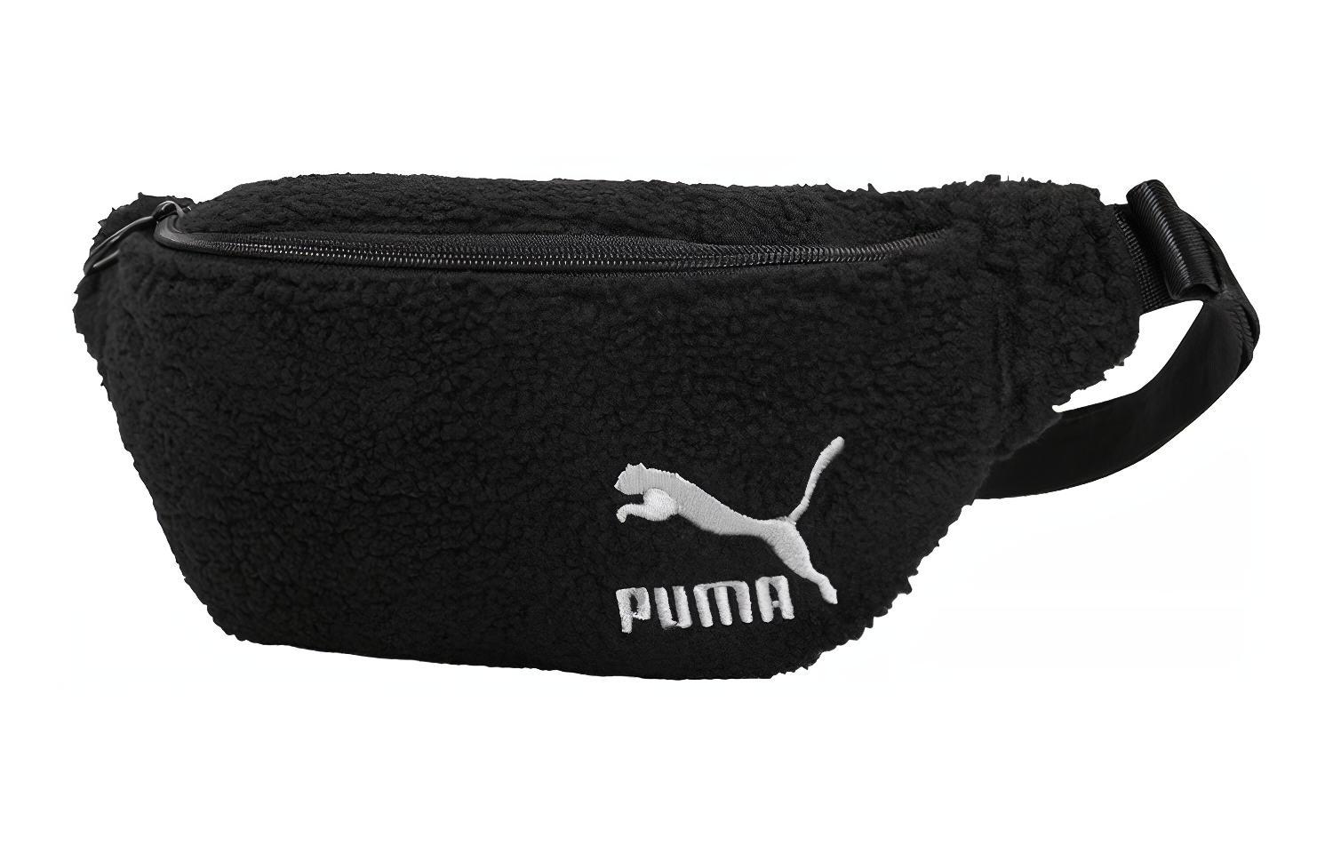PUMA Fabric Crossbody Bag, Sling Bag, Fanny Pack Regular Unisex Black 079043-01