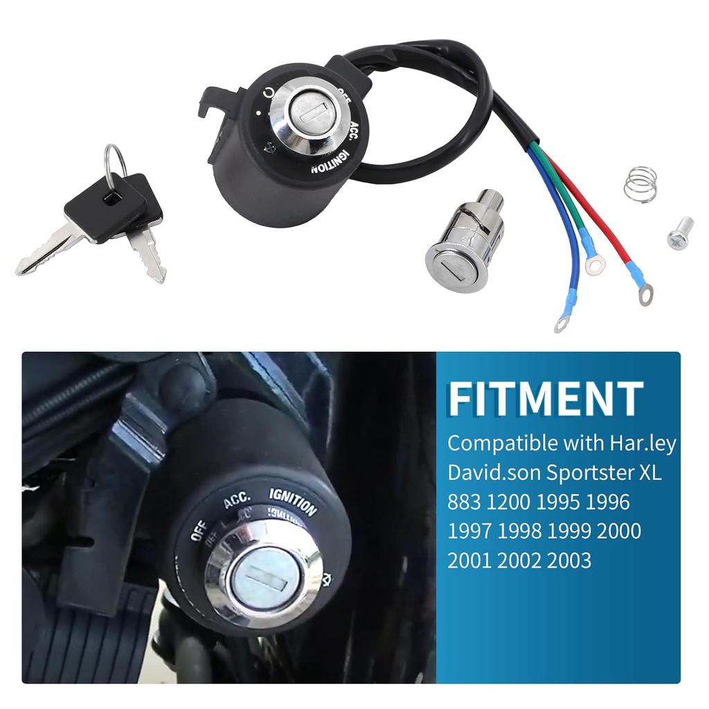 Ignition Switch Lock Set For Harley Davidson Sportster XL 883 1200 1995-2003