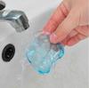 Estante para maquinilla de afeitar de plástico azul transparente, soporte para maquinilla de afeitar, ventosa, afeitadora