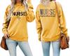 European Front & Back Print Nurse Inspire Love Heal Women's Versatile Hoodie