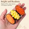 Vaguelly Set of 6 Simulation Sushi Onigiri Plastic Model Food Decorative Perfect for Kitchen and Party Decorations Models, Samples, Toys,