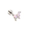 2026 Trendy Butterfly Cubic Zirconia Titanium Tragus Earring for Women