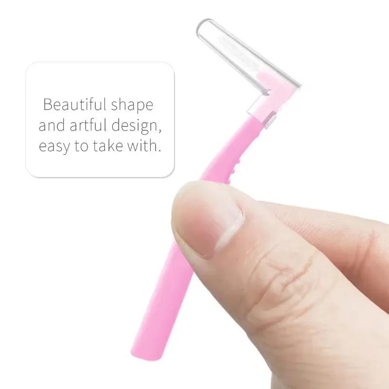 5pcs L-shaped Orthodontics Braces Interdental Brush Clean Between Teeth Mini Toothbrush Inter Dental Cleaning Travel Portable