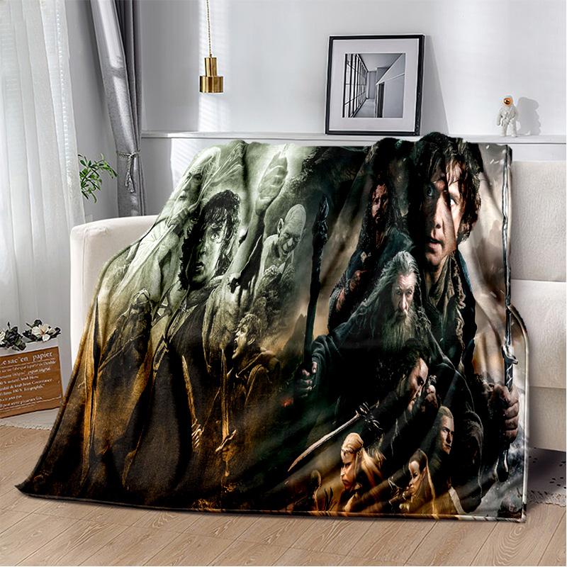 L-Lord of the Rings H-Hobbit Soft Plush Blanket,Flannel Blanket Throw Blanket for Living Room Bedroom Bed Sofa Picnic Cover Kids