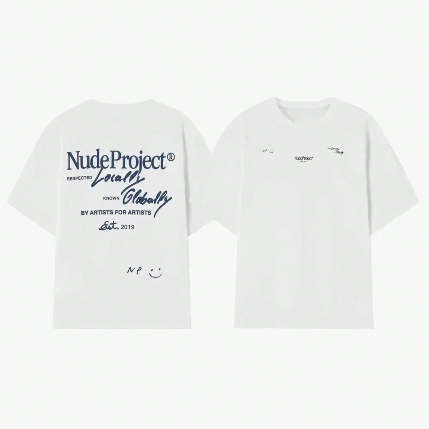 2025 New Hot   Printed NudeProject   Vacation Designer T-Shirt Brands Street Short Sleeves Top S разноцветный