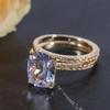 Exquisite and fashionable women's simple temperament multifunctional ring, personalized and creative high-end couple engagement set