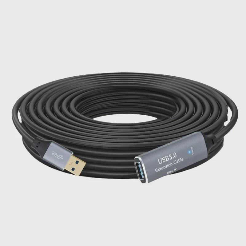 USB 3.0 Extension Cable: Male to Female, High-Speed for Hard Disk, Mouse, Keyboard, U Disk, Available in 5m or 10m
