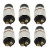6 Set Push Start Button Switch Kit Waterproof Fast Response Momentary Push Button Switch for Vehicle RV Ship Yacht ATV
