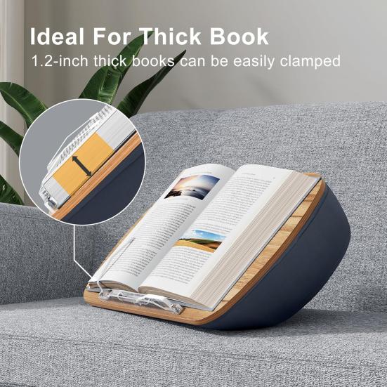 Lazy Pillow Support Frame Changeable Sizes Hands-Free Wooden Reading Pillow Holder Laptop Desktop Stand