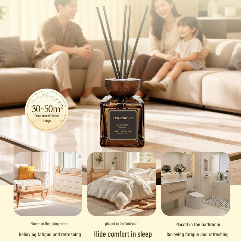 2026 Indoor Aromatherapy Rattan Diffuser: Flameless, Long-lasting Hotel Fragrance for Home Odor Removal