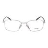 Prada [Available prescriptions] Brand logo, alloy, square, optical glasses, men's, silver Silver 55 in original box and bag