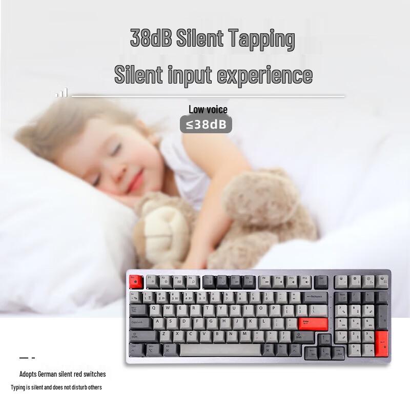 Double Shell M96 Tri-Mode Silent Mechanical Keyboard