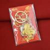 Cute Cartoon Key Chain Pendant Golden Foil Bag Ornaments Lucky Bag Pendant  Lucky Wealth