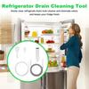 5pcs Refrigerator Drain Cleaning Tool Fridge Water Line Cleaner Kit Long Tube Brush Cleaner