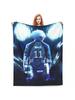 Seishiro Nagi Knitted Blanket Fleece Blue Lock Ultra-Soft Throw Blankets For Outdoor Travel