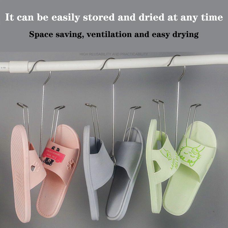 Solid Stainless Steel Shoe Rack, Thickened, Multi-purpose Shoe Drying Tool, Balcony Anti Falling, Durable Shoe Rack, Easy To Dry In Dormitories