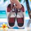 Summer Outdoor Flip-Flops, Soft and Comfortable Cool Sandals, Casual Beach Shoes with Striped Color Blocks