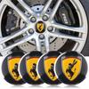 4pcs 56mm Funny Spoof Prank Donkey Car Wheel Center Cover Stickers Hub Cap Decal for All Car