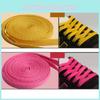 Popular No-wax Polyester Cotton Flat Shoelaces For Athletic And Everyday Shoes
