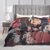 Jason Todd Blanket Fleece Spring Autumn Red Hood Anime Breathable Super Soft Throw Blanket for Home Travel Rug Piece