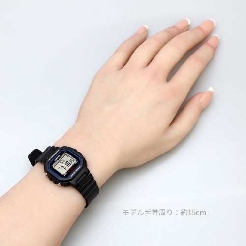 Casio Digital Watch LA-20WH-1C for Women and Girls, Black, Overseas Model