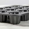 12-Cavity Canele Mold Cake Pan Non-Stick Canele Muffin Bakeware Cupcake Pan for Oven Baking Pudding Molds