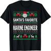 Santas Favorite Marine engineer Xmas T-Shirt