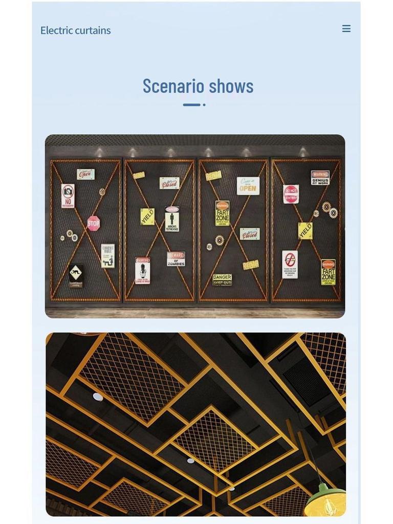 Decoratief Gesmeed IJzeren Gaas: Diamantdraad in Industriële Stijl voor Muren, Plafonds en Scheidingswanden.