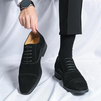 Chaussures pour hommes, nouvelles chaussures décontractées polyvalentes en cuir, style Oxford, en daim, pour la conduite, plates, pour le travail, grande taille, 48, 2024