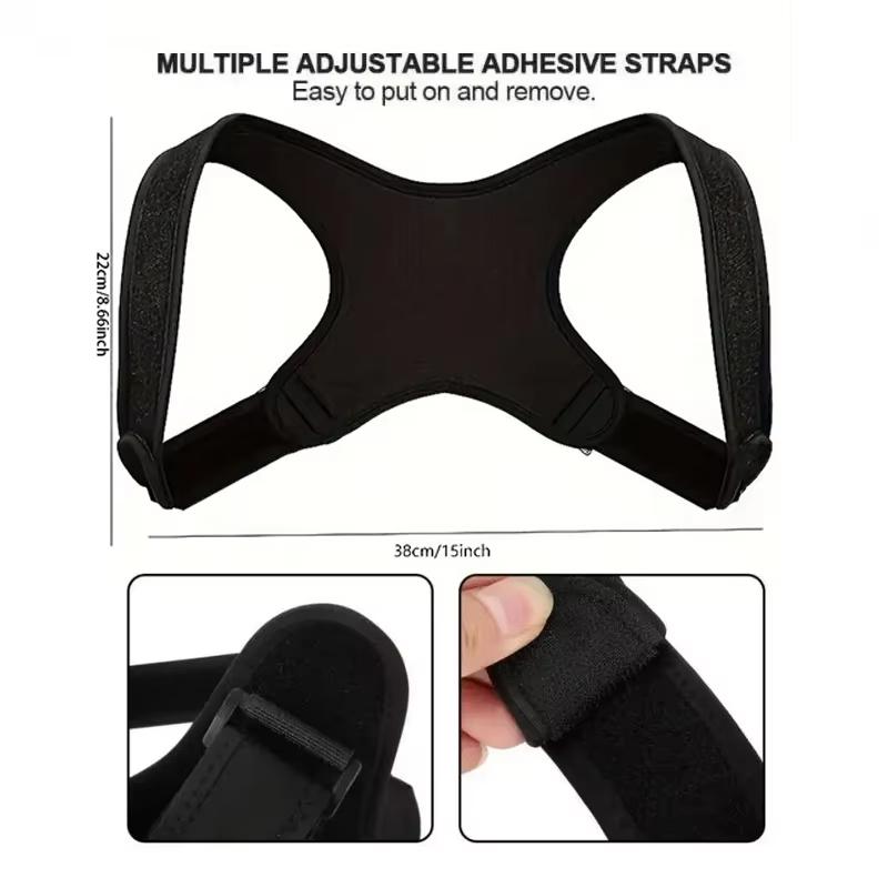 Correcteur de Posture Dorsal Invisible Entraîneur Bretelle d'Épaule Ajustable Maintien Droit Support de Clavicule pour Hommes Femmes Adultes Enfants