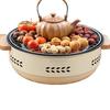 Tea Brewing Set with Fireplace, Multifunctional Outdoor and Indoor Barbecue Grill, Integrated Table with Roasting Function