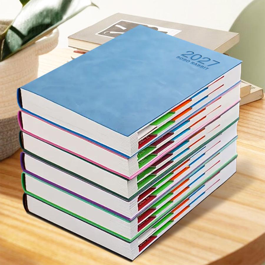 A5 2027 English Schedule Book: Elegant Daily Planner & Self-Discipline Notebook