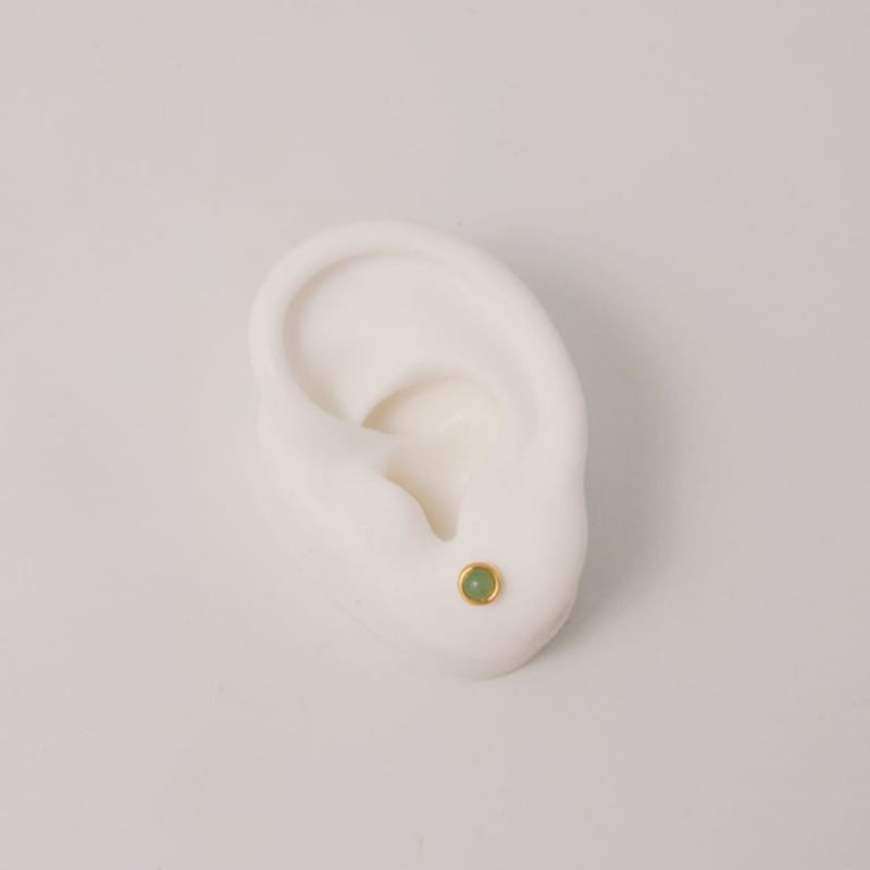 objet213 Natural Stone Stud Earrings (8 colors)