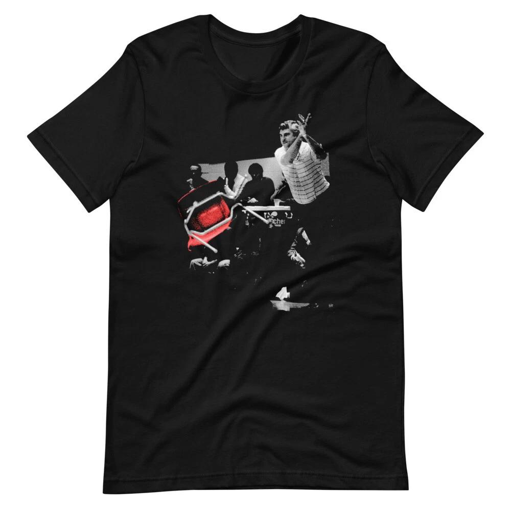 BOBBY KNIGHT THROWING A CHAIR Coach Funny Tee Shirt Short-Sleeve Unisex T-Shirt XXXXL