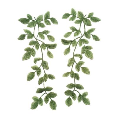 Elegant Leaf Patches Sew On Bannner Repair For Clothing Applique Patches Sequined Patches Sew On Craft